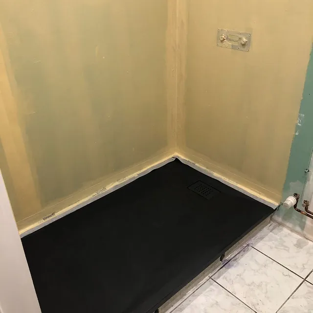 Travaux sur douche